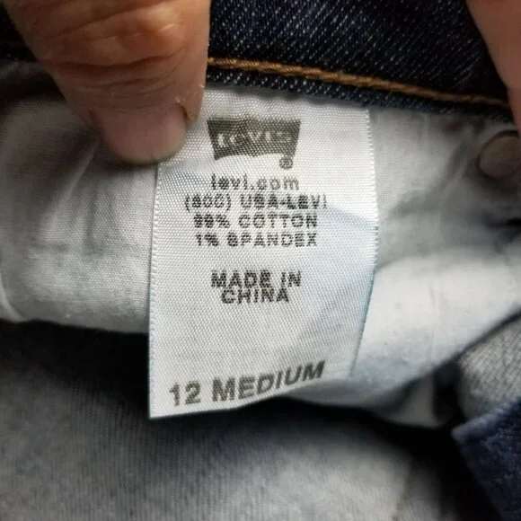 Levis Jeans Womens 12 Blue  515 Bootcut Mid Rise Stretch V Pocket - Picture 11 of 13